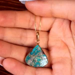 گردنبند فیروزه زنانه کد 14863