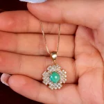 گردنبند فیروزه زنانه کد 14866