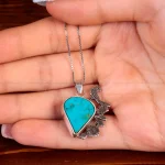 گردنبند فیروزه شجری زنانه کد 14904