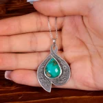 گردنبند فیروزه شجری زنانه کد 14908