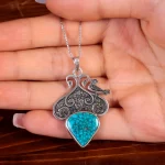 گردنبند فیروزه شجری زنانه کد 14912