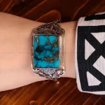 دستبند فیروزه زنانه کد 14921