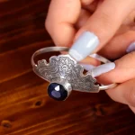 دستبند یاقوت کبود زنانه کد 14922