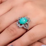 انگشتر فیروزه شجری زنانه کد 14930