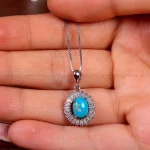گردنبند فیروزه زنانه کد 14953