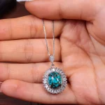 گردنبند فیروزه زنانه کد 14960