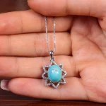 گردنبند فیروزه زنانه کد 14961