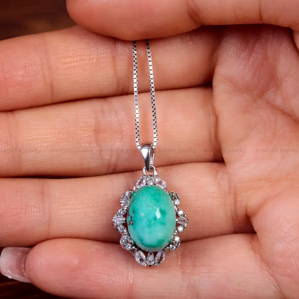 گردنبند فیروزه زنانه کد 14967