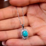 گردنبند فیروزه زنانه کد 14980