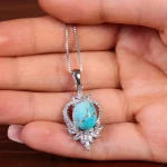 گردنبند فیروزه زنانه کد 14987