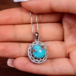 گردنبند فیروزه زنانه کد 14989
