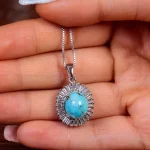 گردنبند فیروزه زنانه کد 14994