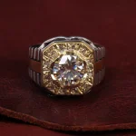 انگشتر موزانایت مردانه کد 15039