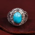 انگشتر فیروزه شجری مردانه کد 15050