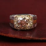 انگشتر موزانایت مردانه کد 15051