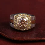 انگشتر موزانایت مردانه کد 15053