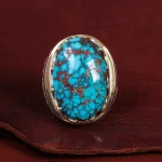 انگشتر فیروزه شجری مردانه کد 15058
