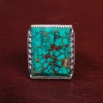 انگشتر فیروزه شجری مردانه کد 15106