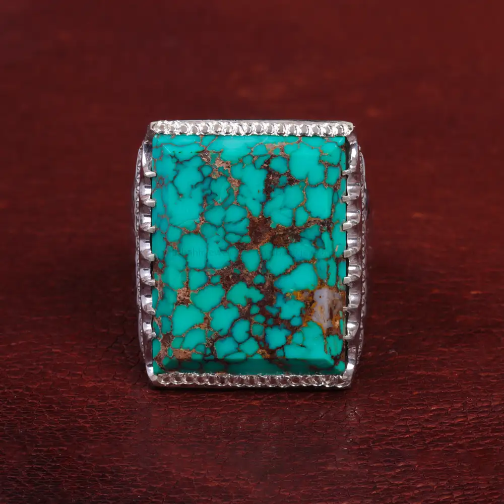 انگشتر فیروزه شجری مردانه کد 15106