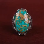 انگشتر فیروزه شجری مردانه کد 15109