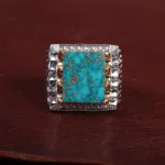 انگشتر فیروزه شجری مردانه کد 15112