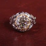 انگشتر موزانایت مردانه کد 15132