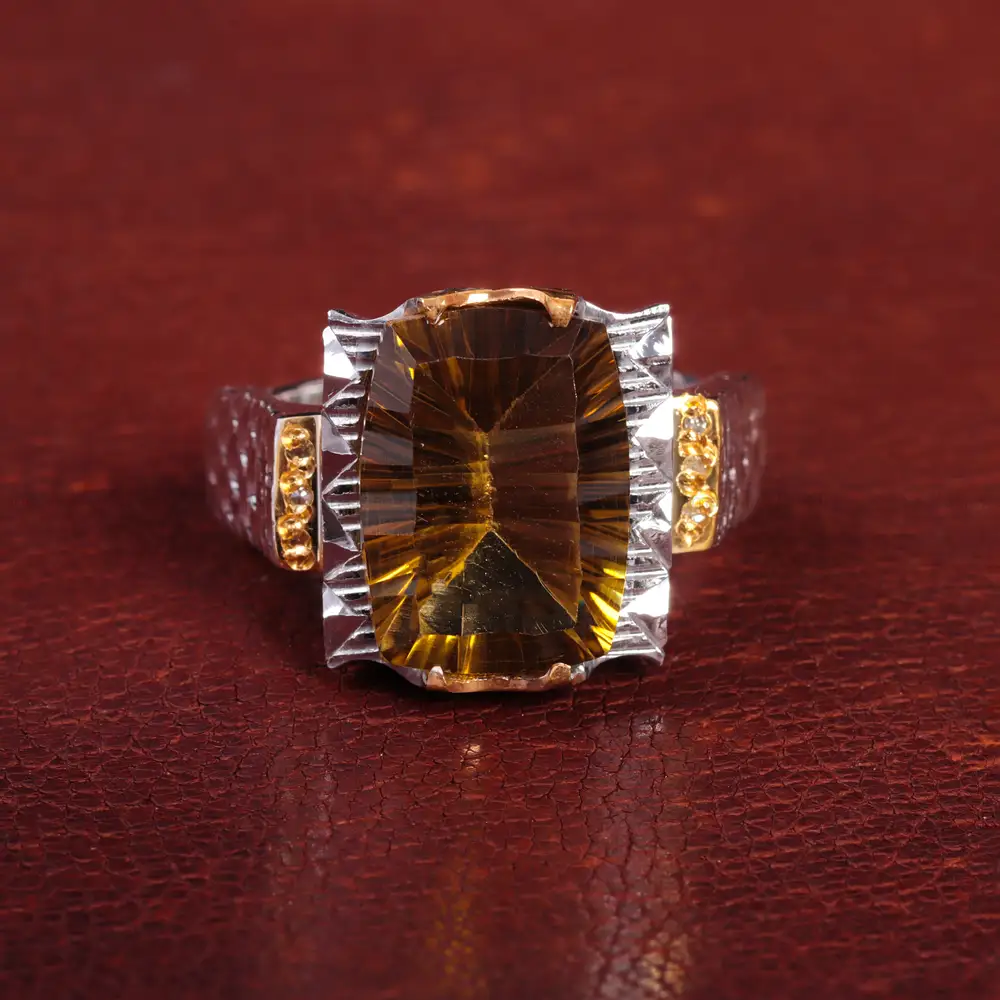 انگشتر کوارتز مردانه کد 15140