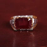 انگشتر یاقوت سرخ مردانه کد 15146