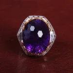 انگشتر آمیتیست مردانه کد 15151