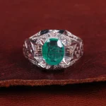 انگشتر زمرد مردانه کد 15153