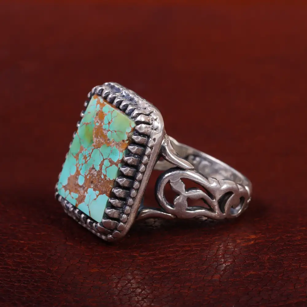 انگشتر فیروزه شجری مردانه کد 14679
