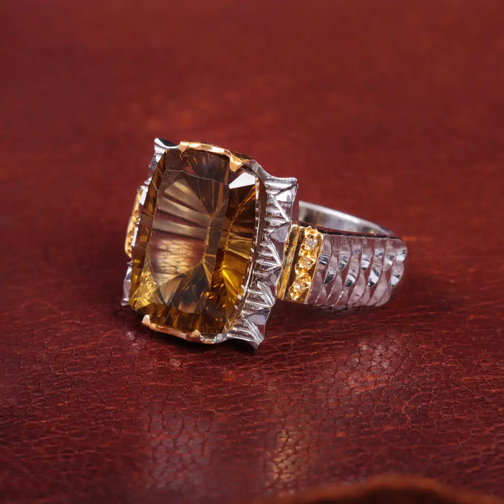 انگشتر کوارتز مردانه کد 15140