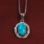 گردنبند فیروزه زنانه کد 15157