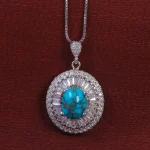 گردنبند فیروزه زنانه کد 15170