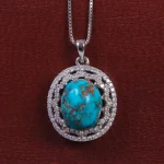 گردنبند فیروزه زنانه کد 15173