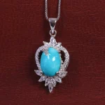 گردنبند فیروزه زنانه کد 15383