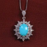 گردنبند فیروزه زنانه کد 15384