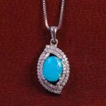 گردنبند فیروزه زنانه کد 15390