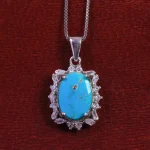 گردنبند فیروزه زنانه کد 15391