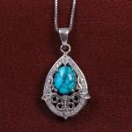 گردنبند فیروزه زنانه کد 15412