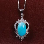 گردنبند فیروزه زنانه کد 15417