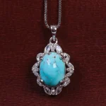 گردنبند فیروزه زنانه کد 15418