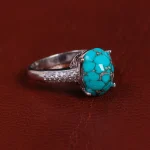 انگشتر فیروزه شجری زنانه کد 15438