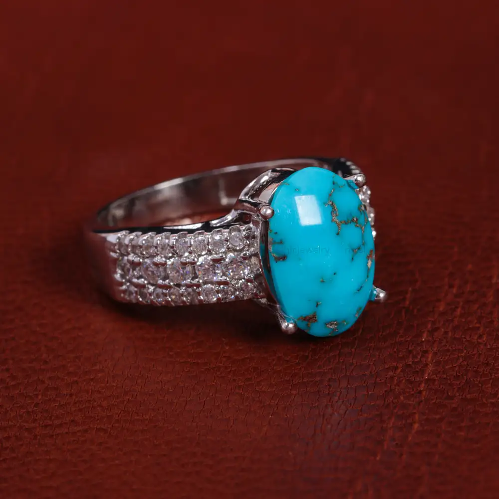 انگشتر فیروزه شجری زنانه کد 15442