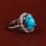 انگشتر فیروزه شجری زنانه کد 15443