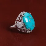 انگشتر فیروزه شجری زنانه کد 15450