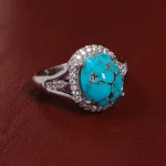 انگشتر فیروزه شجری زنانه کد 15459