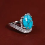 انگشتر فیروزه شجری زنانه کد 15461