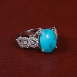 انگشتر فیروزه شجری زنانه کد 15465