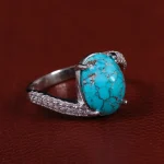 انگشتر فیروزه شجری زنانه کد 15467